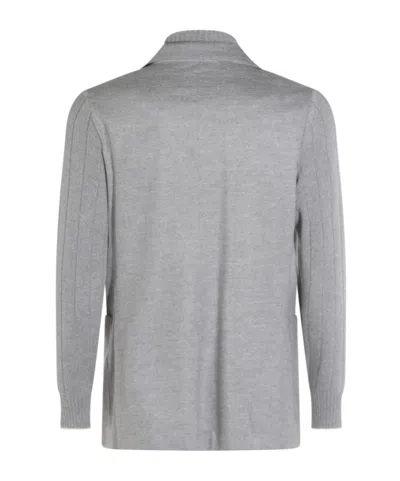 Eleventy Tailored Jacket With Notched Lapel And Pockets In Gray