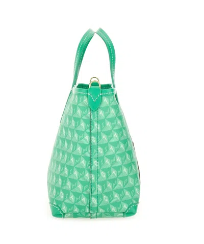 Anya Hindmarch Compact Recycled Canvas Tote Bag With Playful Pattern In Green
