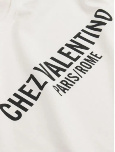 Valentino Cotton Crew-neck T-shirt In White