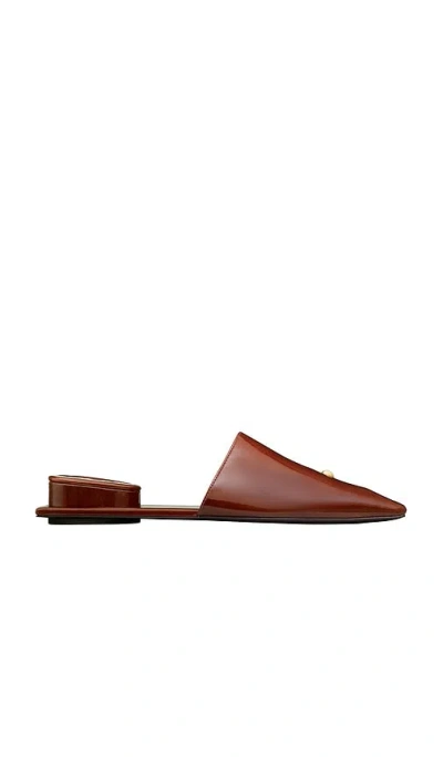 Tory Burch Pierced Mule In Brown