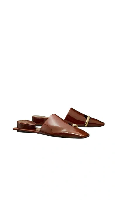 Tory Burch Pierced Mule In Brown