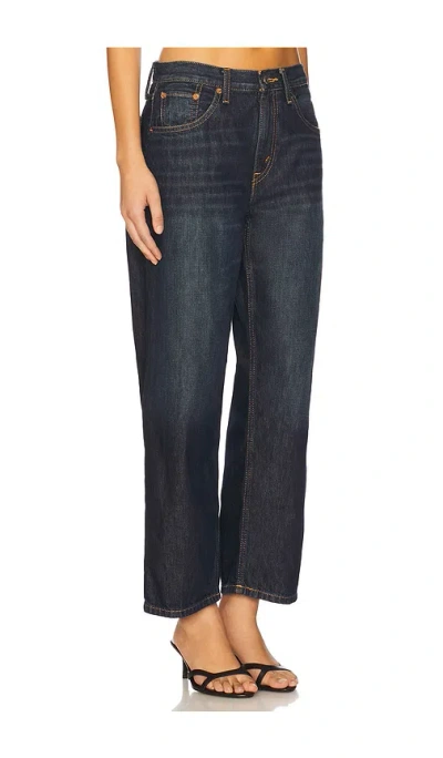 Re/done The Ollie High Rise Jeans In Barely Worn Flow In Blue