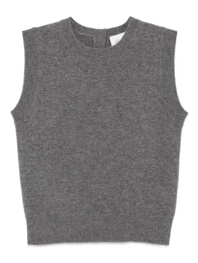 Bonpoint Whistler Cashmere Vest In Gray