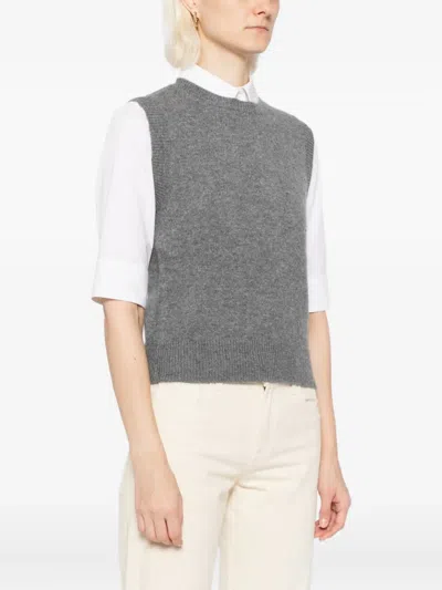 Bonpoint Whistler Cashmere Vest In Gray