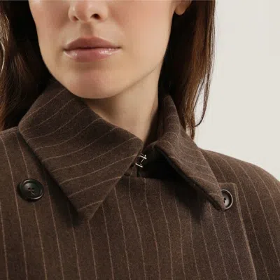 1989 Studio Striped Blazer Double-breasted Lapels Button Detailing