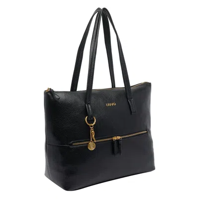 Liu •jo Chic Shoulder Bag Double Straps In Black