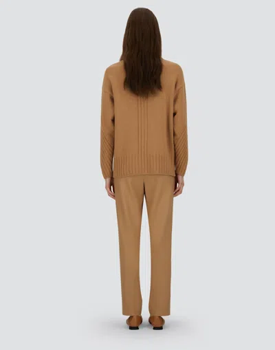 Herno Turtleneck Sweater In 100% Wool In Brown