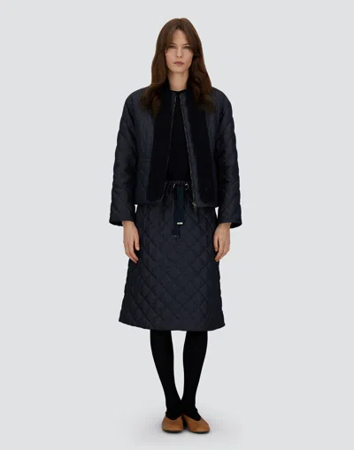 Herno Vest In Basic Merino�wool In Blue