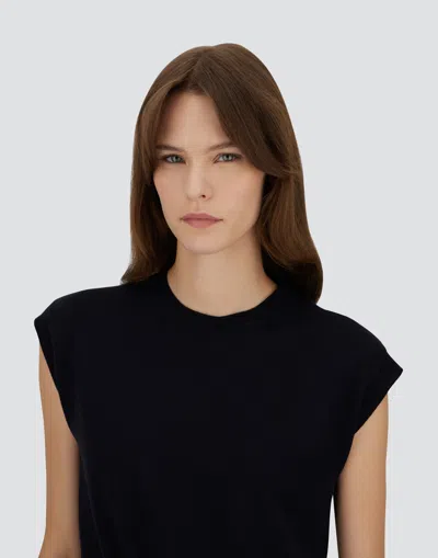 Herno Vest In Basic Merino�wool In Blue