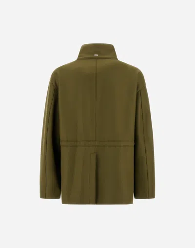 Herno Flap-pocket Jacket In Green