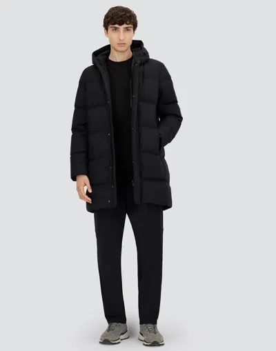 Herno Legend Man Puffer Midnight Blue Size 34 Polyamide In Black