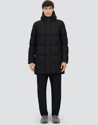 Herno Legend Man Puffer Midnight Blue Size 34 Polyamide In Black