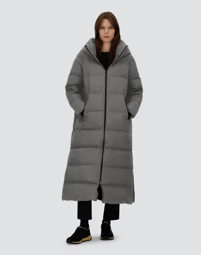 Herno Long Jacket In 2-layer Windstopper In Gray