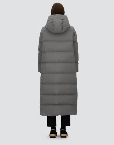 Herno Long Jacket In 2-layer Windstopper In Gray