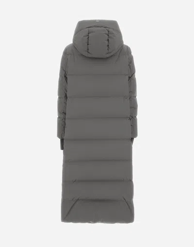 Herno Long Jacket In 2-layer Windstopper In Gray