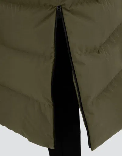 Herno Long Jacket In 2-layer Windstopper In Green