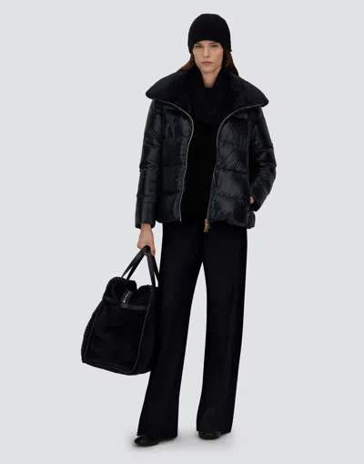 Herno Trousers In 100% Wool Flannel In Black