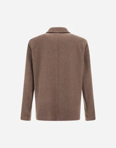Herno Button-fastening Patch-pocket Jacket In Brown