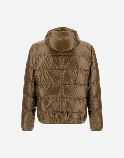 Herno Iconic Ultralight Nylon Down Jacket In Green