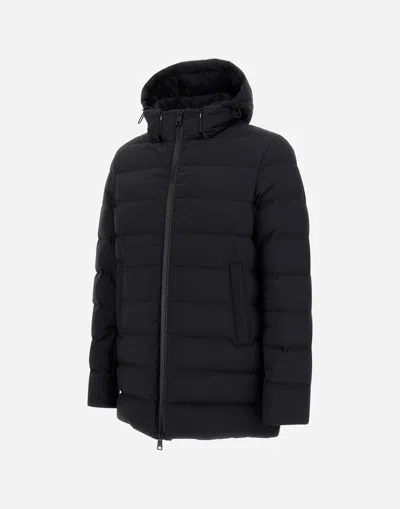 Herno Jacket In 2-layer Windstopper In Blue