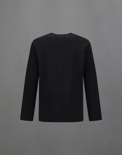 Herno Laminar T-shirt In Mercerised Jersey And 2l Gore-tex In Black