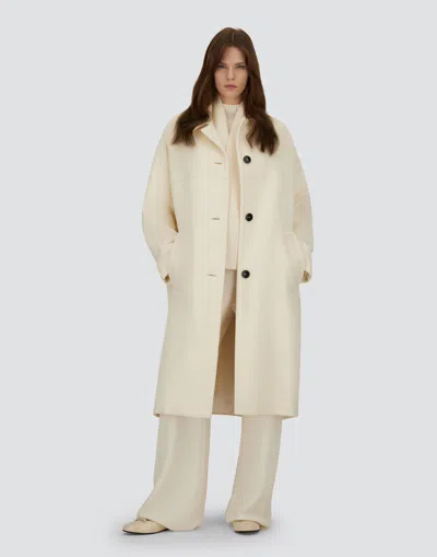Herno Coat In Luxury Wool In White