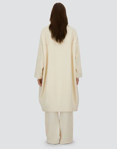 Herno Coat In Luxury Wool In White