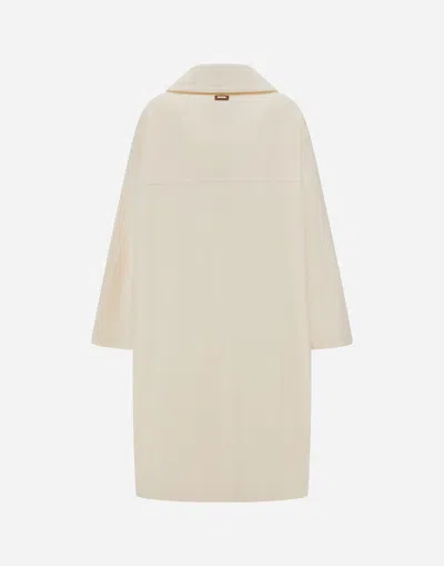 Herno Coat In Luxury Wool In White