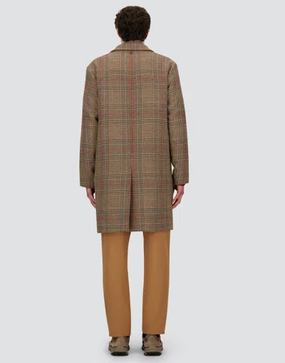 Herno Coat In Glen Check R-wool In Multi