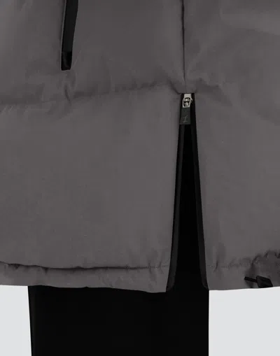 Herno Relaxed Jacket In 2-layer Windstopper In Gray