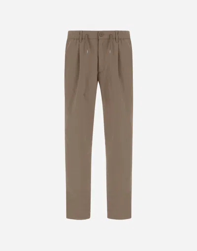 Herno Trousers In Warm�tech In Burgundy