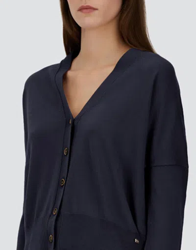 Herno Cardigan In Basic Merino�wool In Gold