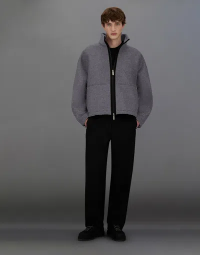 Herno Laminar Jacket In Technical Wool In Gold