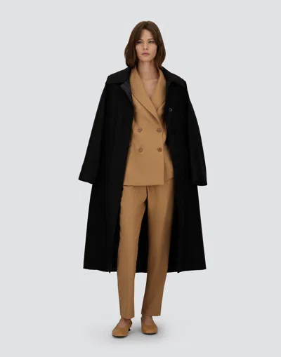 Herno Trousers In Fluid Wool In Neutral