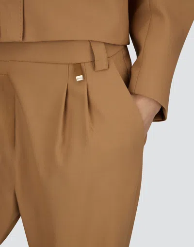 Herno Trousers In Fluid Wool In Neutral