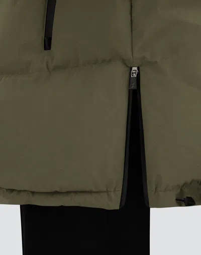 Herno Relaxed Jacket In 2-layer Windstopper In Green