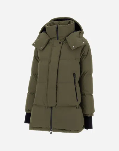 Herno Relaxed Jacket In 2-layer Windstopper In Green