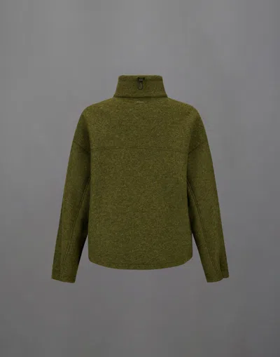 Herno Laminar Jacket In Technical Wool In Green