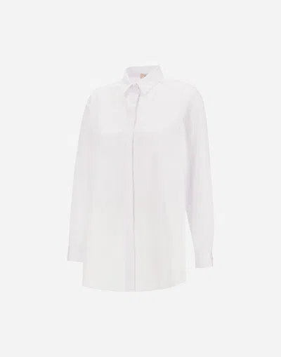 Herno Shirt In Pure Dense Cotton In White