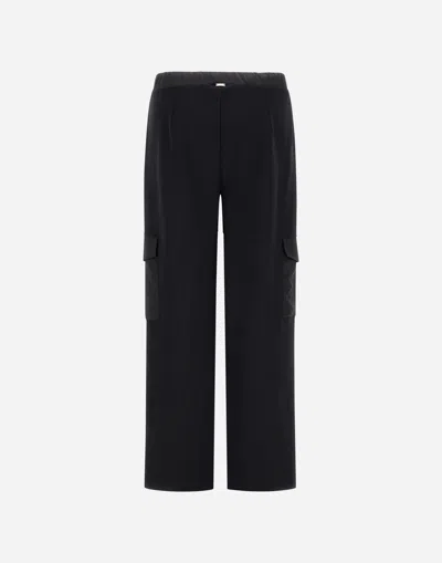 Herno Cargo Trousers In Black