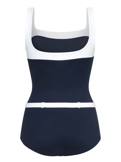 Gucci Sparkling Jersey Swimsuit In Blue