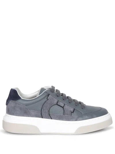 Ferragamo Gancini Low-top Sneaker In Blue