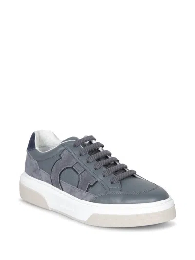 Ferragamo Gancini Low-top Sneaker In Blue