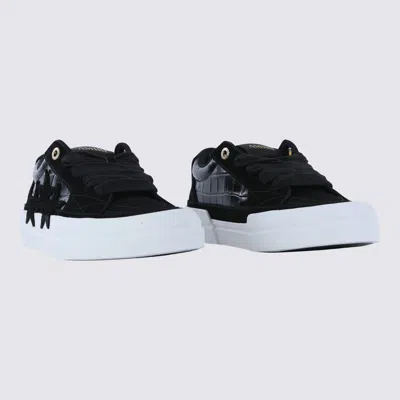 Amiri Black Leather Sunset Skate Sneakers In Black