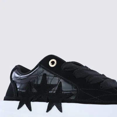 Amiri Black Leather Sunset Skate Sneakers In Black