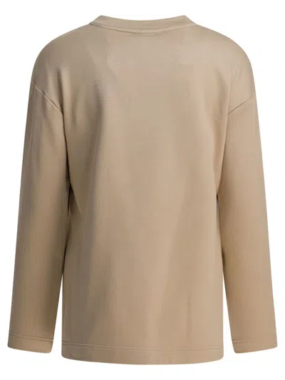Max Mara Maxmara Women Berma - Silk And Cotton Sweatshirt In Brown