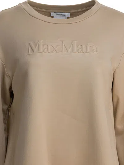 Max Mara Maxmara Women Berma - Silk And Cotton Sweatshirt In Brown