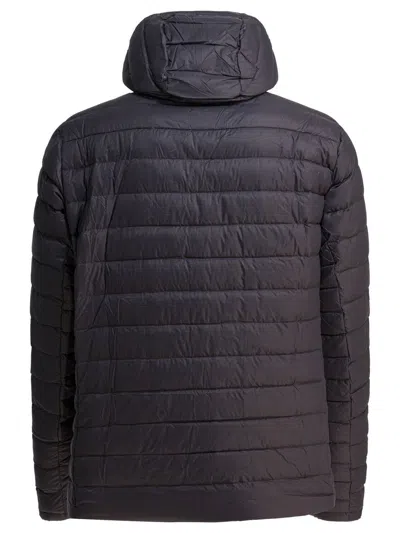 Patagonia Down Sweater Jacket With High Collar In Gray