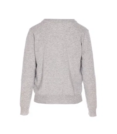 Not Shy Patch-pocket Buttoned Cardigan In Gray