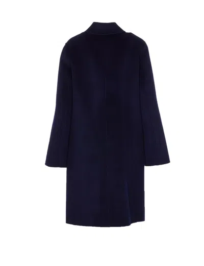 Tory Burch Reversible Double-face Wool Coat In Multi